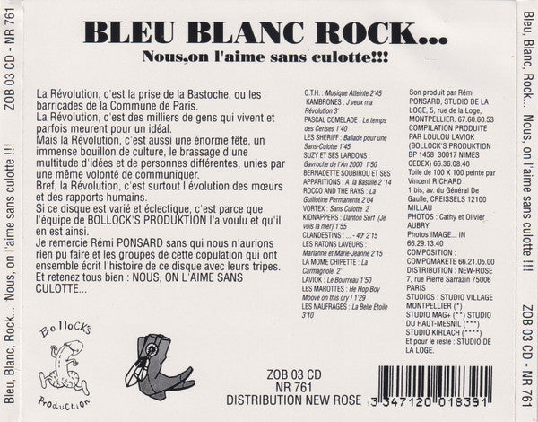 Bleu Blanc Rock... Nous, On L'Aime Sans Culotte!!!