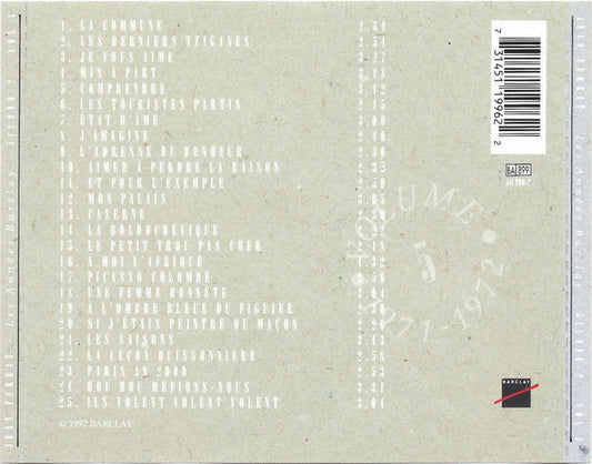Jean Ferrat - Les Années Barclay Volume 5 - 1971-1972