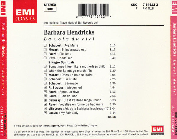 Barbara Hendricks - La Voix Du Ciel