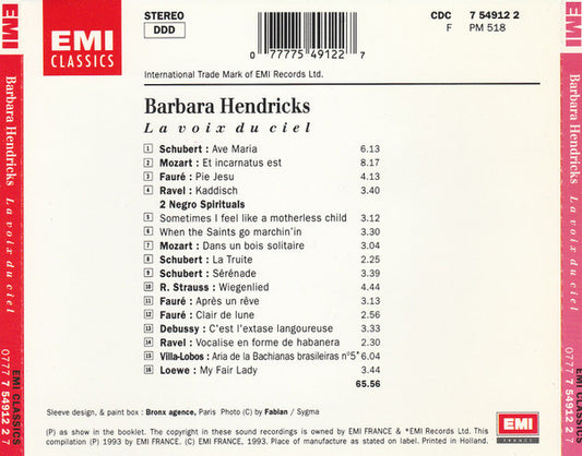 Barbara Hendricks - La Voix Du Ciel