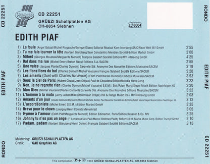 Edith Piaf - Greatest Hits