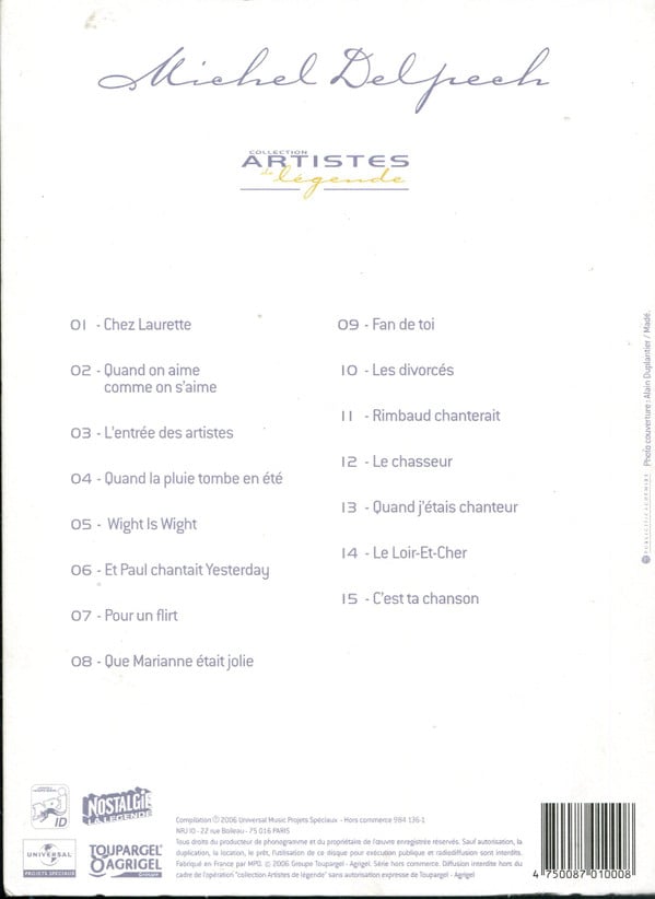Michel Delpech - Collection Artistes De Légende