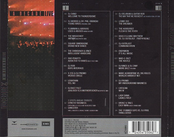 Thunderdome X - A Decade - Live