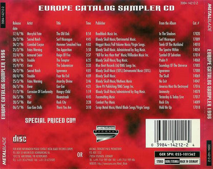 Europe Catalog Sampler 1996