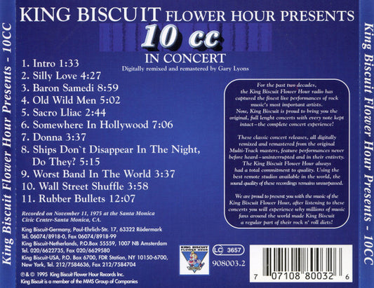 10cc - 10 cc In Concert