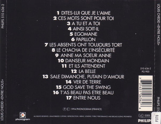 Louis Chedid - «Entre Nous»