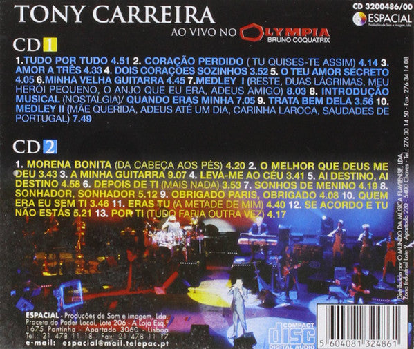 Tony Carreira - Ao Vivo No Olympia