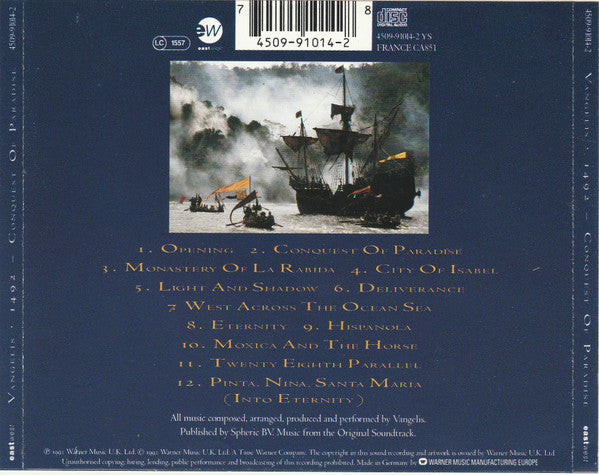 1492 - Christophe Colomb Musique Extraite De La Bande Originale Du Film