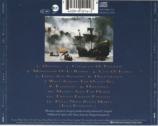 1492 - Christophe Colomb Musique Extraite De La Bande Originale Du Film