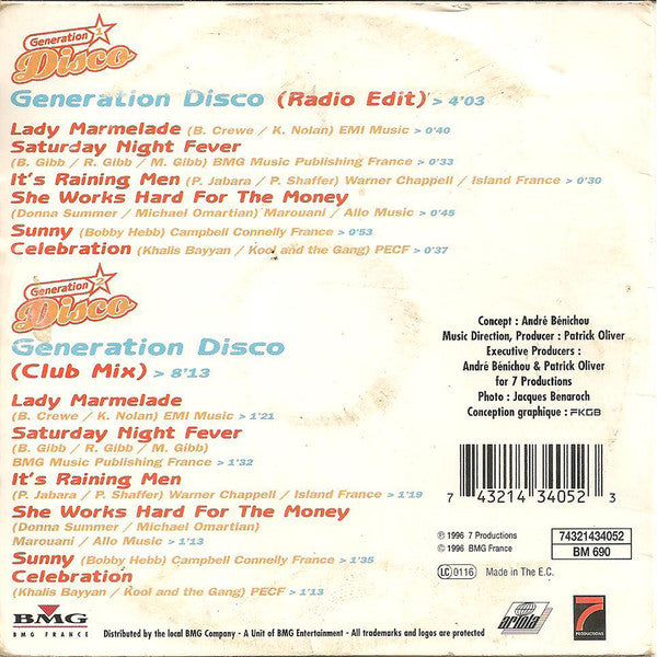 Génération Disco - Génération Disco - Nouveau Single