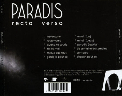 Paradis - Recto Verso