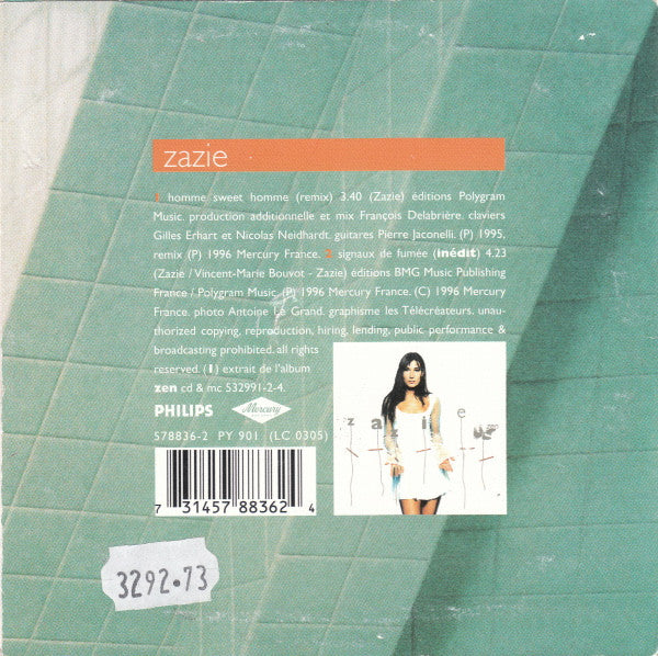 Zazie - Homme Sweet Homme