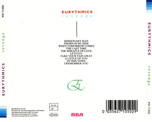 Eurythmics - Revenge