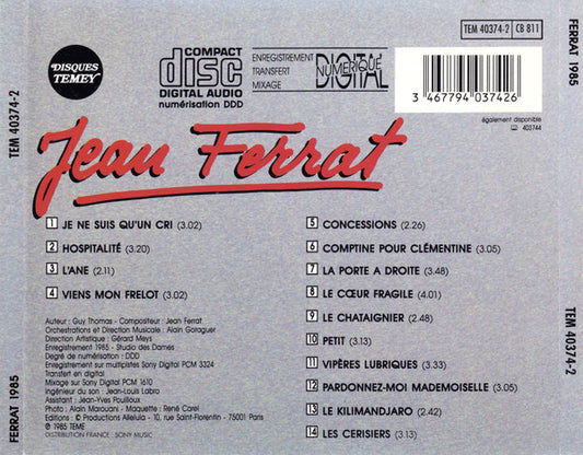 Jean Ferrat - Je Ne Suis Qu'Un Cri