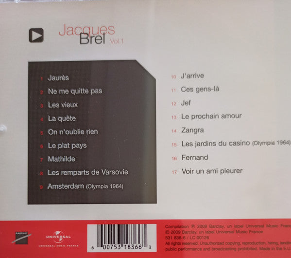 Jacques Brel - Jacques Brel Vol. 1