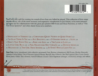 Stan Getz - Getz For Lovers