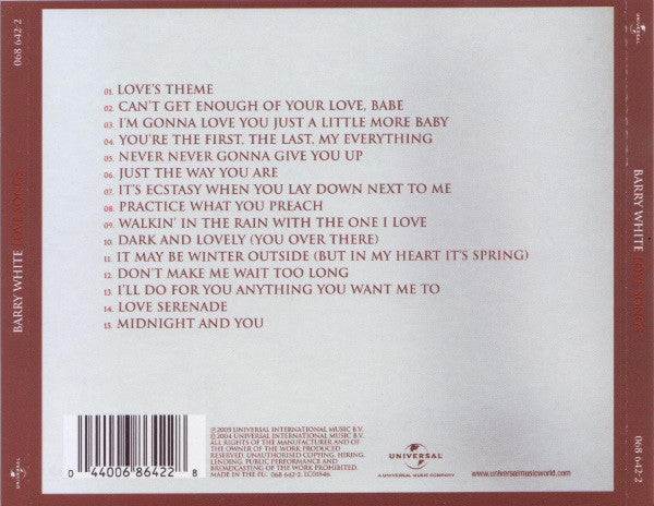 Barry White - Love Songs
