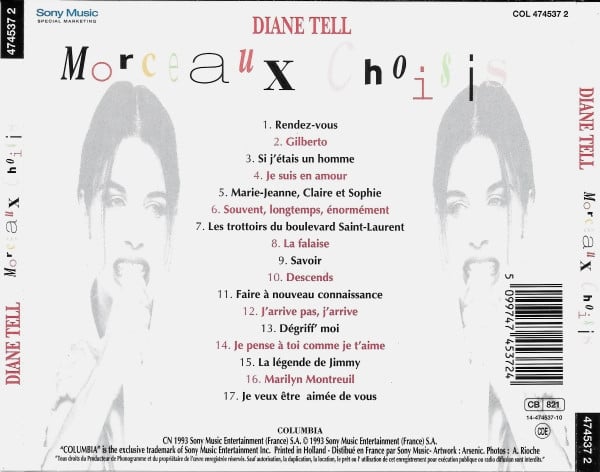 Diane Tell - Morceaux Choisis