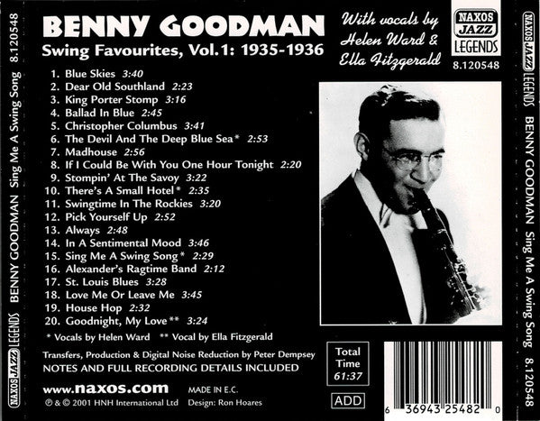 Benny Goodman – Sing Me A Swing Song - Swing Favourites Vol.1 1935 - 1936