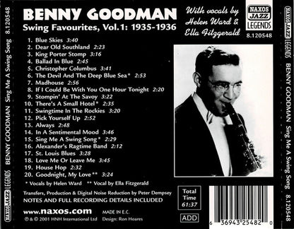 Benny Goodman – Sing Me A Swing Song - Swing Favourites Vol.1 1935 - 1936