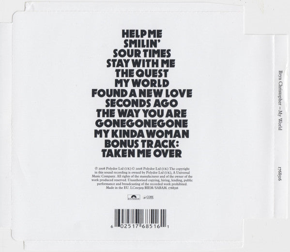 Bryn Christopher – My World
