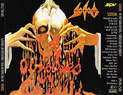 Sodom - In The Sign Of Evil / Obsessed By Cruelty