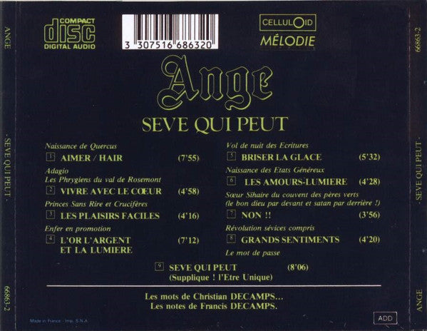 Ange - Sève Qui Peut