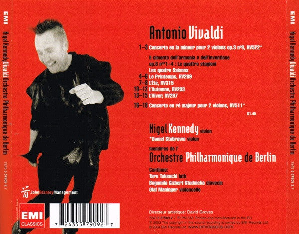 Antonio Vivaldi, Nigel Kennedy, Berliner Philharmoniker - Vivaldi