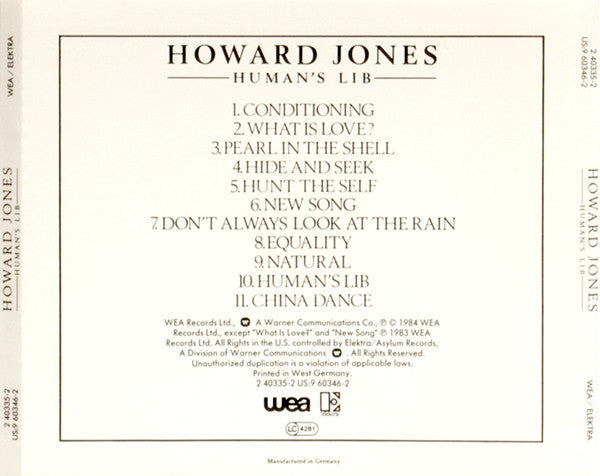 Howard Jones - Human's Lib