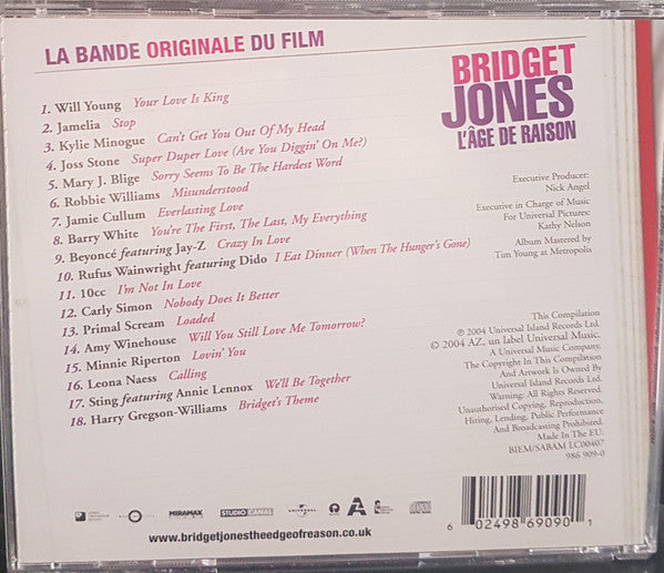 Bridget Jones L'Âge de Raison - Bande Originale Du Film