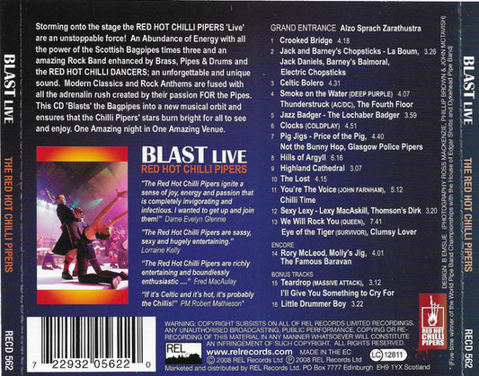 Red Hot Chilli Pipers - Blast Live