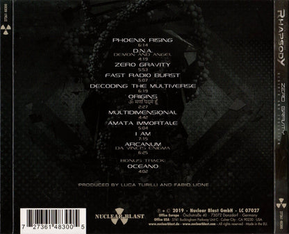 Turilli / Lione Rhapsody - Zero Gravity (Rebirth And Evolution)