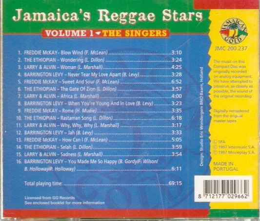 Jamaica's Reggae Stars - Volume 1 • The Singers
