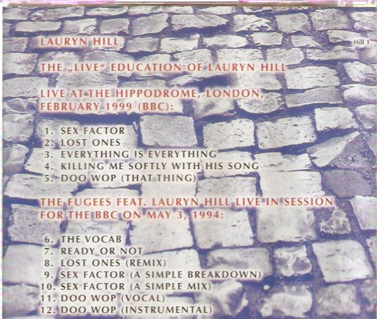 Lauryn Hill - The Live' Education Of Lauryn Hill'