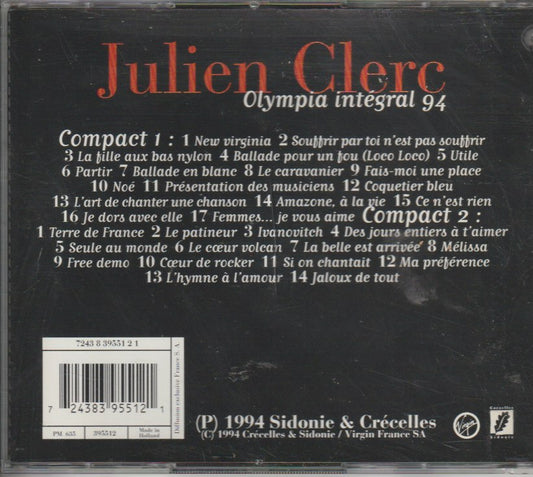 Julien Clerc - Olympa Integral 94