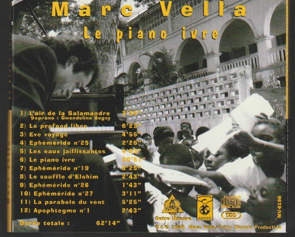 Marc Vella - Le Piano Ivre