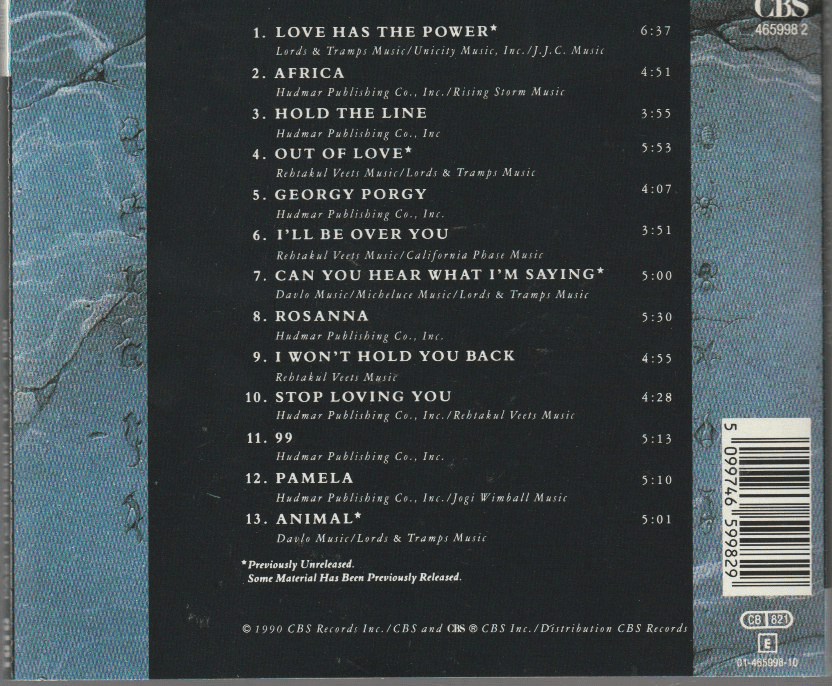 Toto – Past To Present 1977-1990