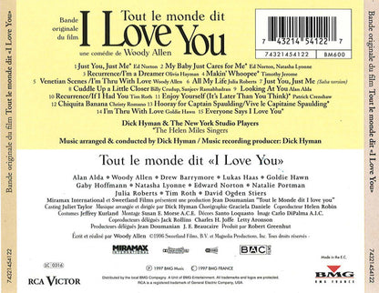 Tout le monde dit I Love You - Bande Originale du Film