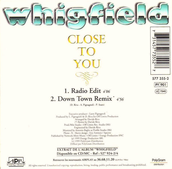 Whigfield - Close To You