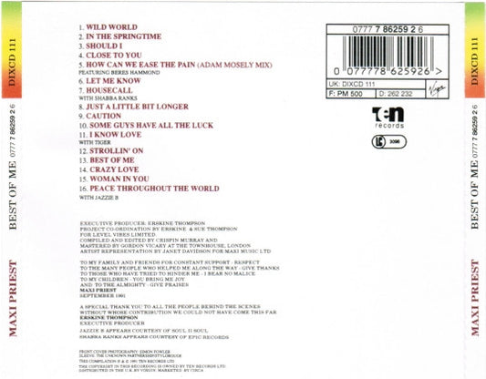 Maxi Priest – Best Of Me
