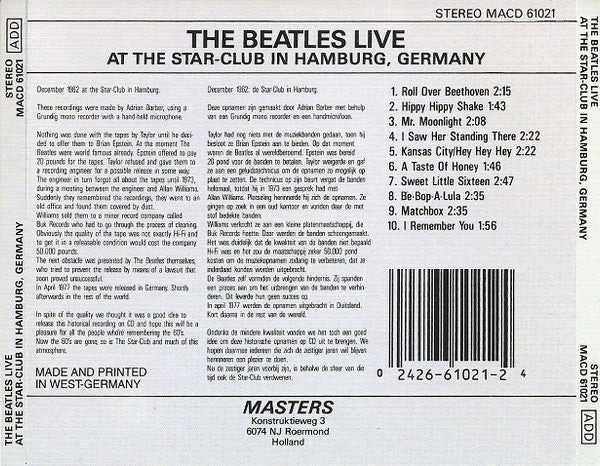 Beatles, The - Live At The Star-Club In Hamburg, Germany