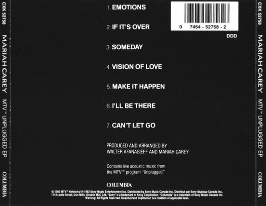 Mariah Carey - MTV Unplugged EP