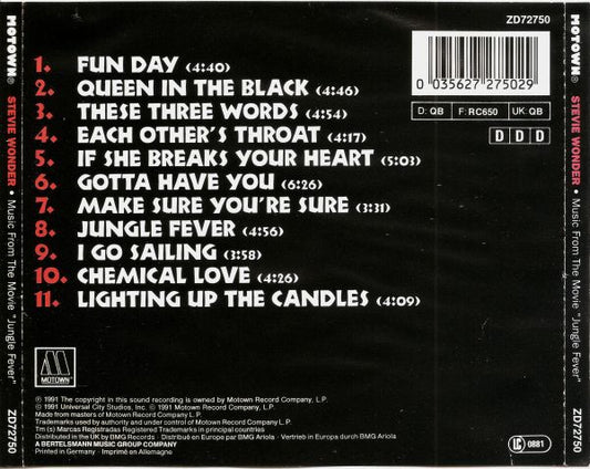 Stevie Wonder – Music From The Movie Jungle Fever