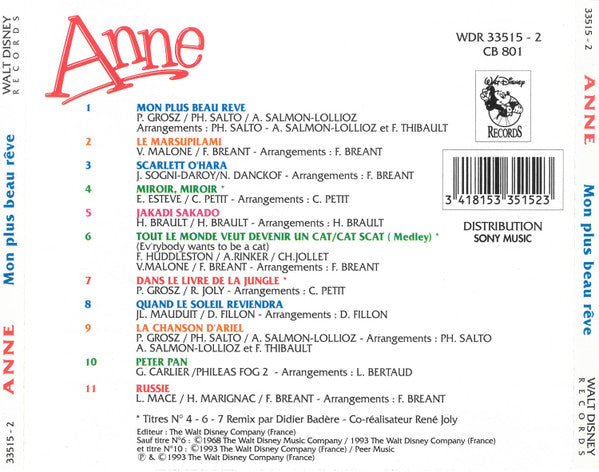 Anne - Mon Plus Beau Rêve