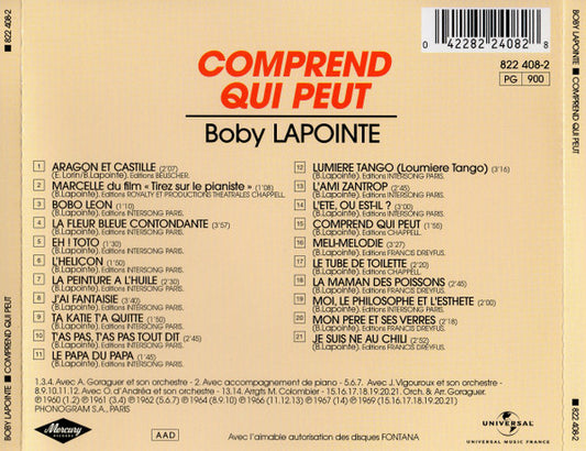 Boby Lapointe - Comprend Qui Peut