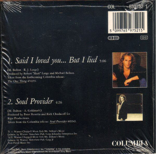 Michael Bolton - Said I Loved You But I Lied