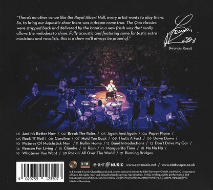 Status Quo - Down Down & Dignified At The Royal Albert Hall
