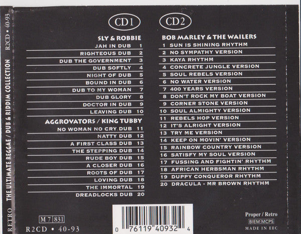Bob Marley & The Wailers, Sly & Robbie, King Tubby - 40 Gold Dubs