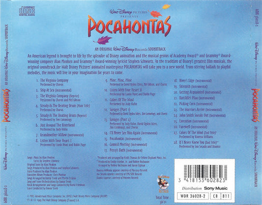Pocahontas - An Original Walt Disney Pictures Soundtrack