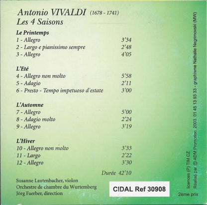 Antonio Vivaldi - Les 4 Saisons